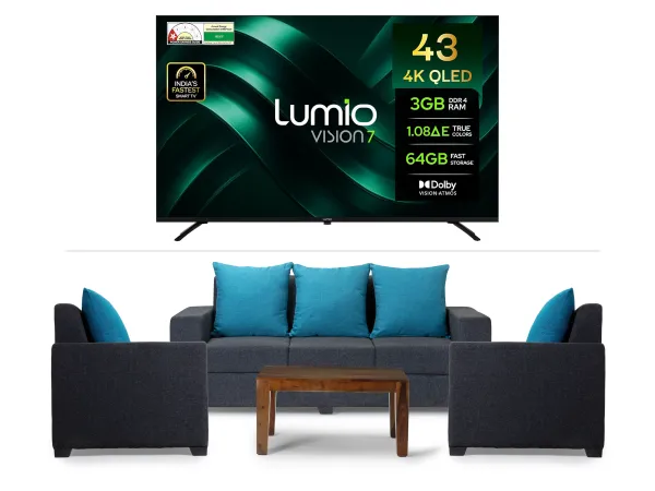 Lumio TV 43 inch with Hugo Living Room Set